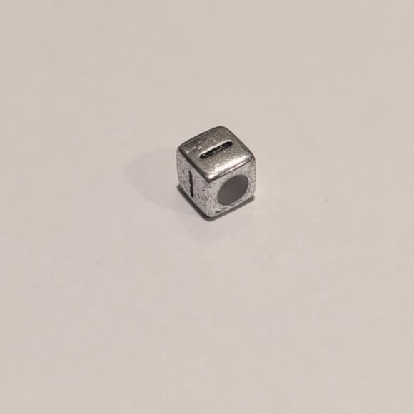 Silver I Spacer Charm for Pandora Style Bracelet - Picture 5 of 5